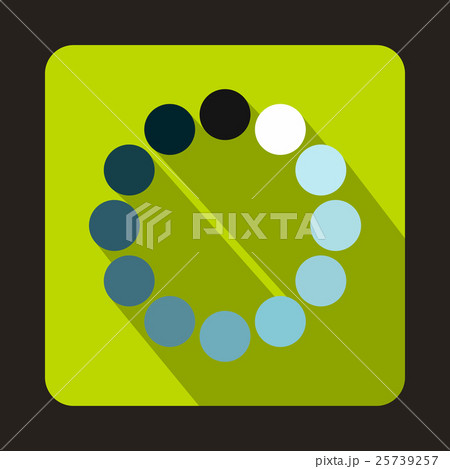 Loading circle icon, flat style Loading circle icon, flat style 25739257
