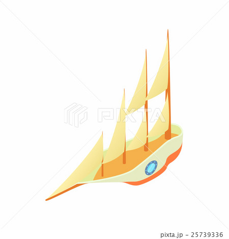 Big yacht icon, cartoon style 25739336