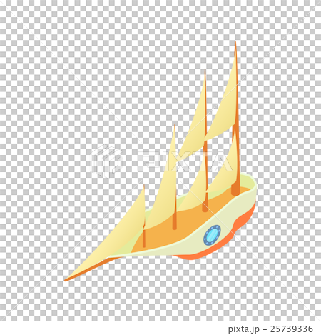 Big yacht icon, cartoon style 25739336