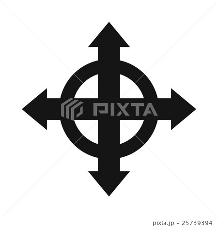 Arrows target icon, simple style Arrows target icon, simple style 25739394