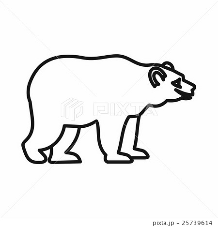 Bear icon in outline style Bear icon in outline style 25739614