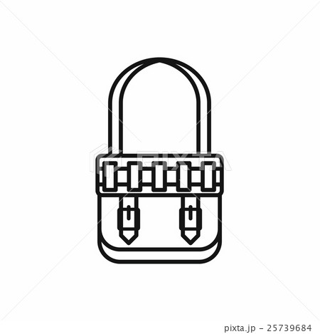 Hunting bag icon, outline style Hunting bag icon, outline style 25739684