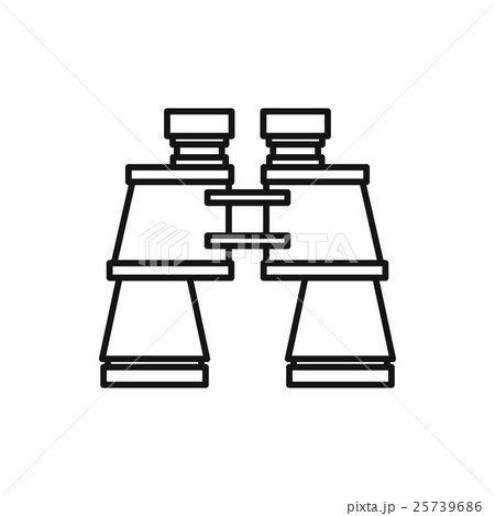 Binoculars icon in outline style Binoculars icon in outline style 25739686