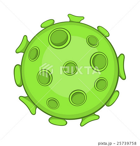 Bacteria or virus icon, cartoon style Bacteria or virus icon, cartoon style 25739758