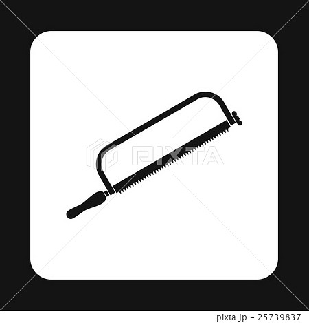Metal saw icon, simple style Metal saw icon, simple style 25739837