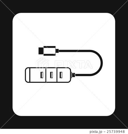 Usb Hub Icon Simple Styleのイラスト素材