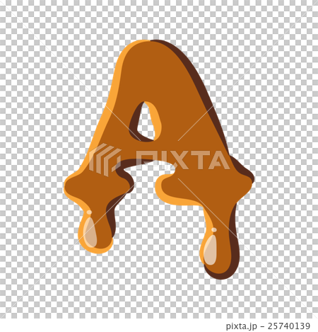 Letter A from caramel icon Letter A from caramel icon 25740139