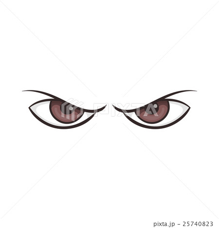 Pair of eyes watching icon, cartoon style 25740823