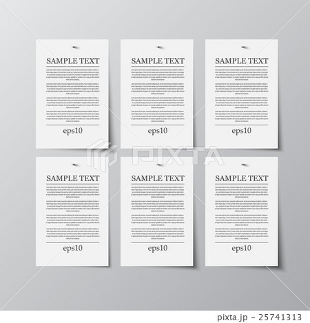 Paper Rectangle Banner Vector. Mock Up. A4. 25741313