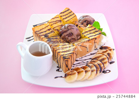 honey toast banana and chocolate honey toast banana and chocolate 25744884