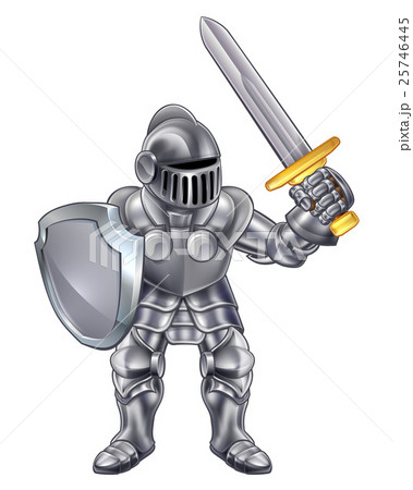 Knight Cartoon Mascotのイラスト素材