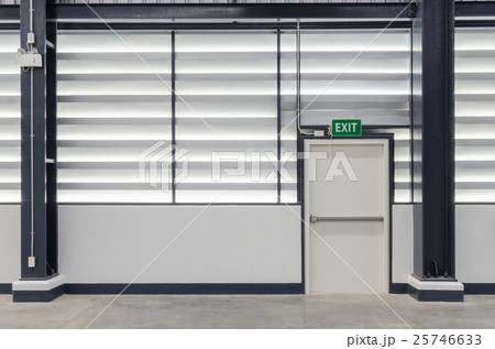 Building Emergency Exit with Exit Sign 25746633