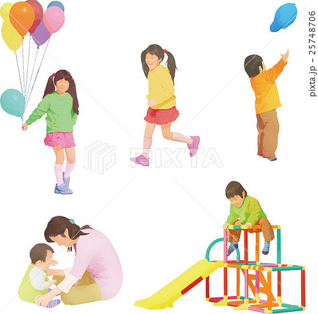 子供と風船 子供と風船 25748706