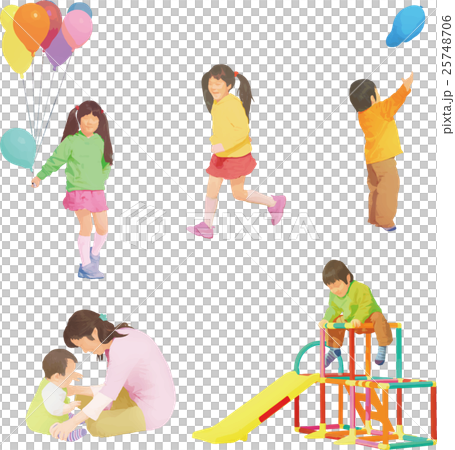 子供と風船 子供と風船 25748706