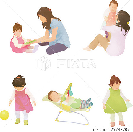 赤ちゃんとお母さん 25748707