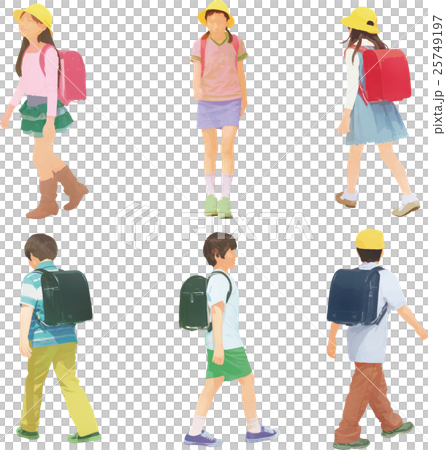 ランドセルの小学生 ランドセルの小学生 25749197