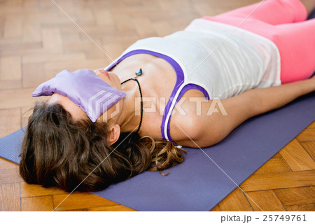 Savasana or corpse position in Yoga Savasana or corpse position in Yoga 25749761