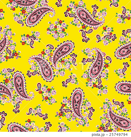 ペイズリー柄のイラスト素材 ペイズリー柄のイラスト素材