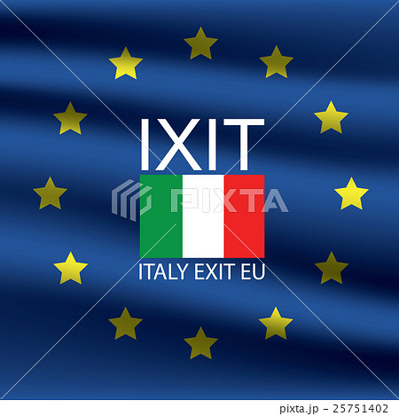 Italy exit EU background Italy exit EU background 25751402