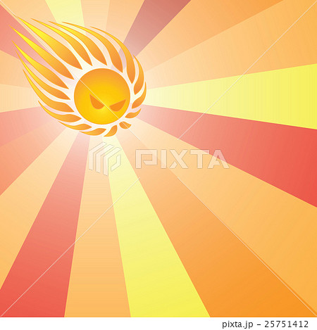 Abstract angry sun 25751412