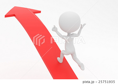 駆け上がる人物のCG 駆け上がる人物のCG 25751935