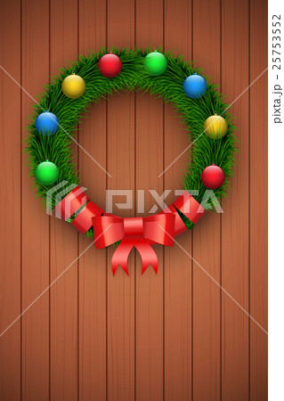 Green christmas wreath 25753552