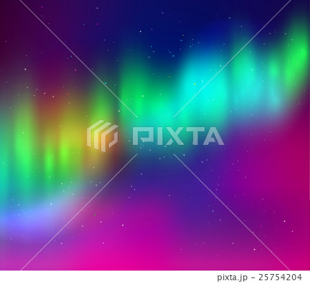 Vector illustration of northern lights 25754204