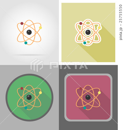 molecule flat icons vector illustration molecule flat icons vector illustration 25755550