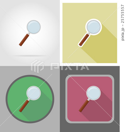 magnifier flat icons vector illustration 25755557
