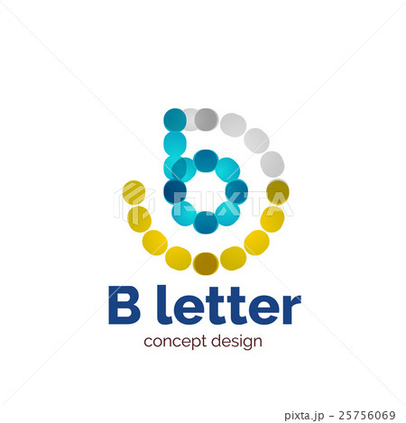 Vector modern minimalistic dotted letter concept Vector modern minimalistic dotted letter concept 25756069