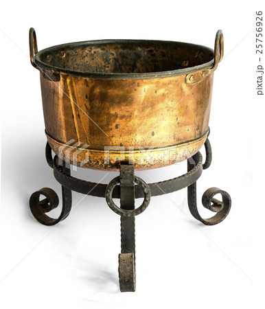 antique open brass pot antique open brass pot 25756926