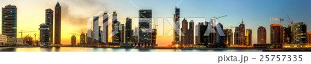 Business bay and downtown area of Dubai, UAE 25757335