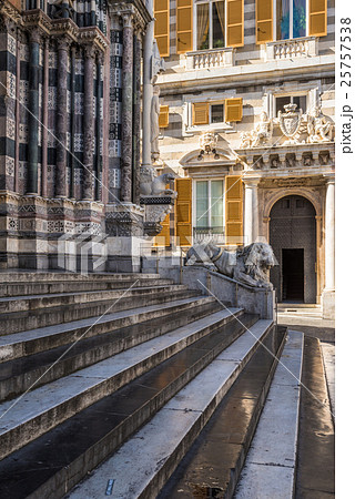 Lion statue, Duomo di Genoa, Liguria, Italy 25757538