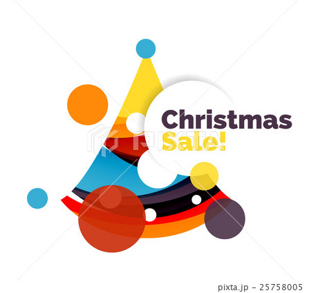Abstract geometric Christmas banner 25758005