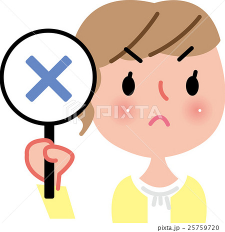 女性　バツ 25759720