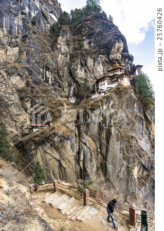 Tiger's nest Temple monastery on mountain, Bhutan 25760426