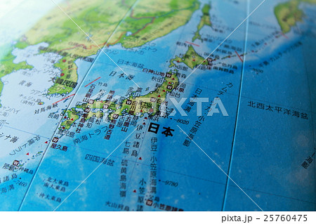 地球儀上の日本列島 地球儀上の日本列島 25760475