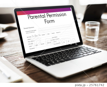 Parental Permission Form Consent Endorsement Concept Parental Permission Form Consent Endorsement Concept 25761742