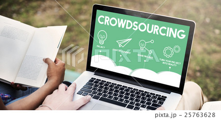 Crowdfunding Startup Business Crowdsourcing Cooperation Graphic Concept Crowdfunding Startup Business Crowdsourcing Cooperation Graphic Concept 25763628