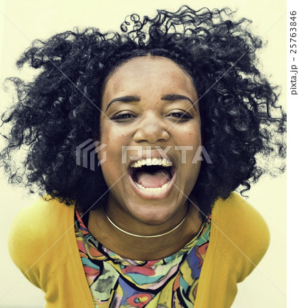 African Descent Teen Girl Smiling Portrait Concept 25763846