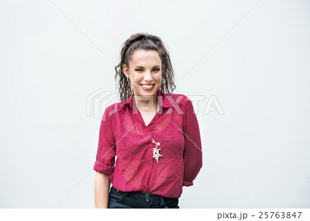 Caucasian Ethnicity Beautiful Cheerful Portrait Concept 25763847