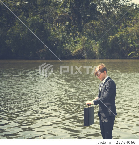 Businessman Startup Tranquil Strategy Planning Concept 25764066