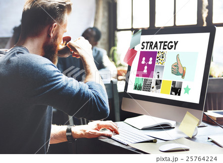 Marketing Achievement Branding Corporate Thumbs Up Concept 25764224