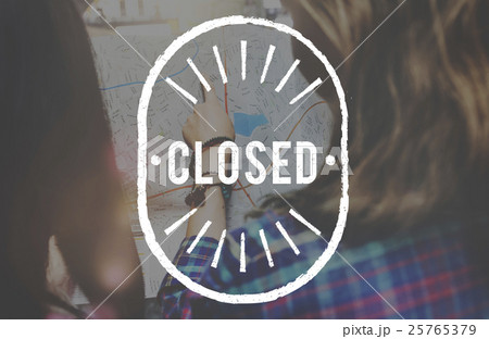 Closed Bloacked Covered Sealed Shut Graphic Concept 25765379