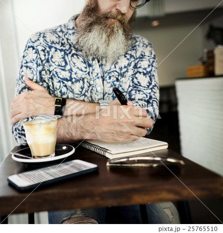 Hobby Writer Working Typing Article Concept 25765510