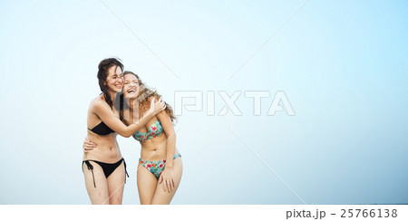 Girls Beach Summer Holiday Vacation Togetherness Concept 25766138