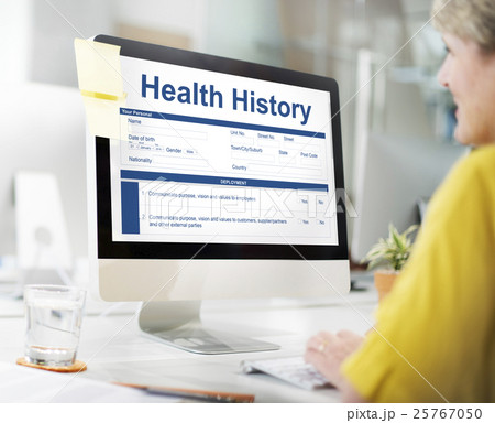 Health Check Form Claim History Record Concept Health Check Form Claim History Record Concept 25767050