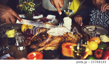 Thanksgiving Celebration Tradition Family Dinner Concept Thanksgiving Celebration Tradition Family Dinner Concept 25768193