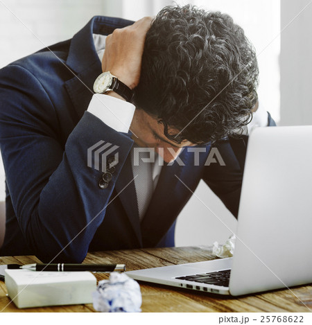 Businessman Leader Stress Meeting Strategy Concept 25768622