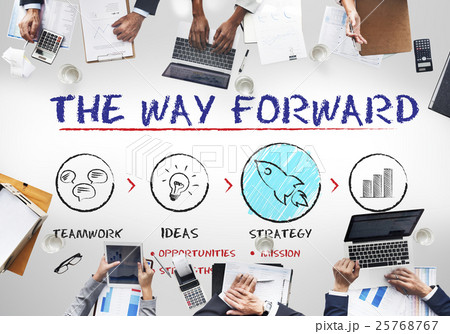 The Way Forward Business Plan Growth Strategy Concept The Way Forward Business Plan Growth Strategy Concept 25768767